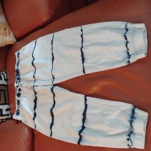 Tie dyed cotton pants